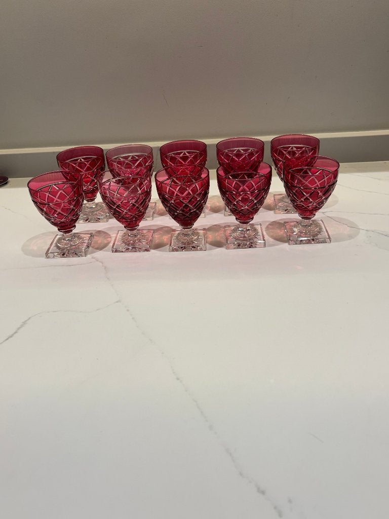 verres  « Gondole » Val Saint Lambert (losange de taille), Enlèvement ou Envoi