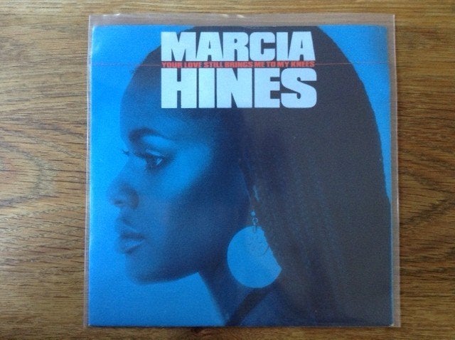 single marcia hines, Cd's en Dvd's, Vinyl Singles, R&B en Soul, Beschermende buitenhoes, Fotohoes, Originele persing, 7 inch, Ophalen of Verzenden