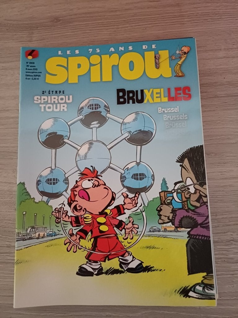 Lot de 7 magazines Le Journal de Spirou, Collections, Revues, Journaux & Coupures, Journal, 1980 à nos jours, Envoi