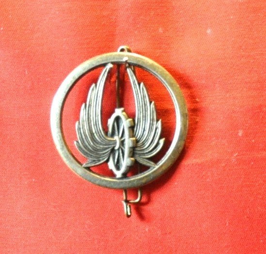 insigne de beret l'arme du train armée de terre française, Collections, Enlèvement ou Envoi, Armée de terre, Emblème ou Badge