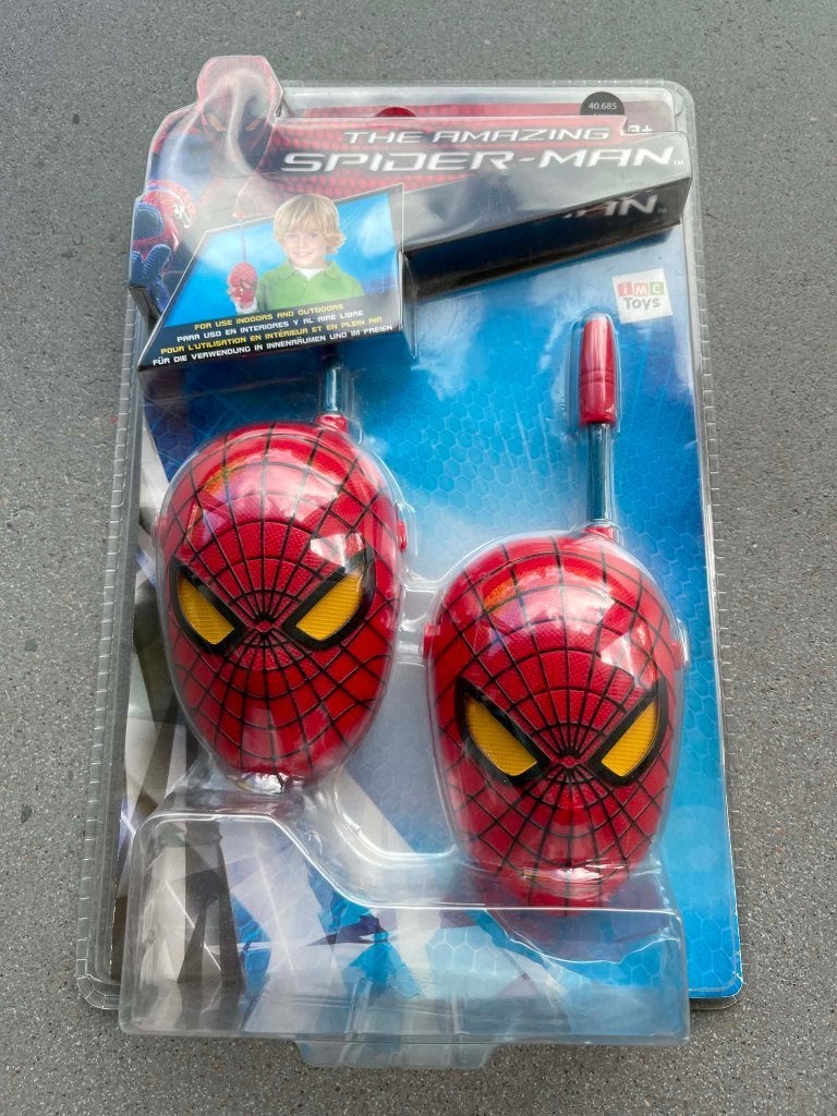 Spiderman Walkie-Talkies, Telecommunicatie, Portofoons en Walkie-talkies, Ophalen, Zo goed als nieuw, Portofoon of Walkie-talkie