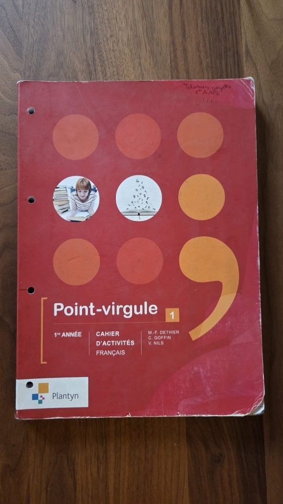 Point-virgule 1 Référenciel + Cahier d'activités, Livres, Plantyn, Français, Enlèvement, Utilisé