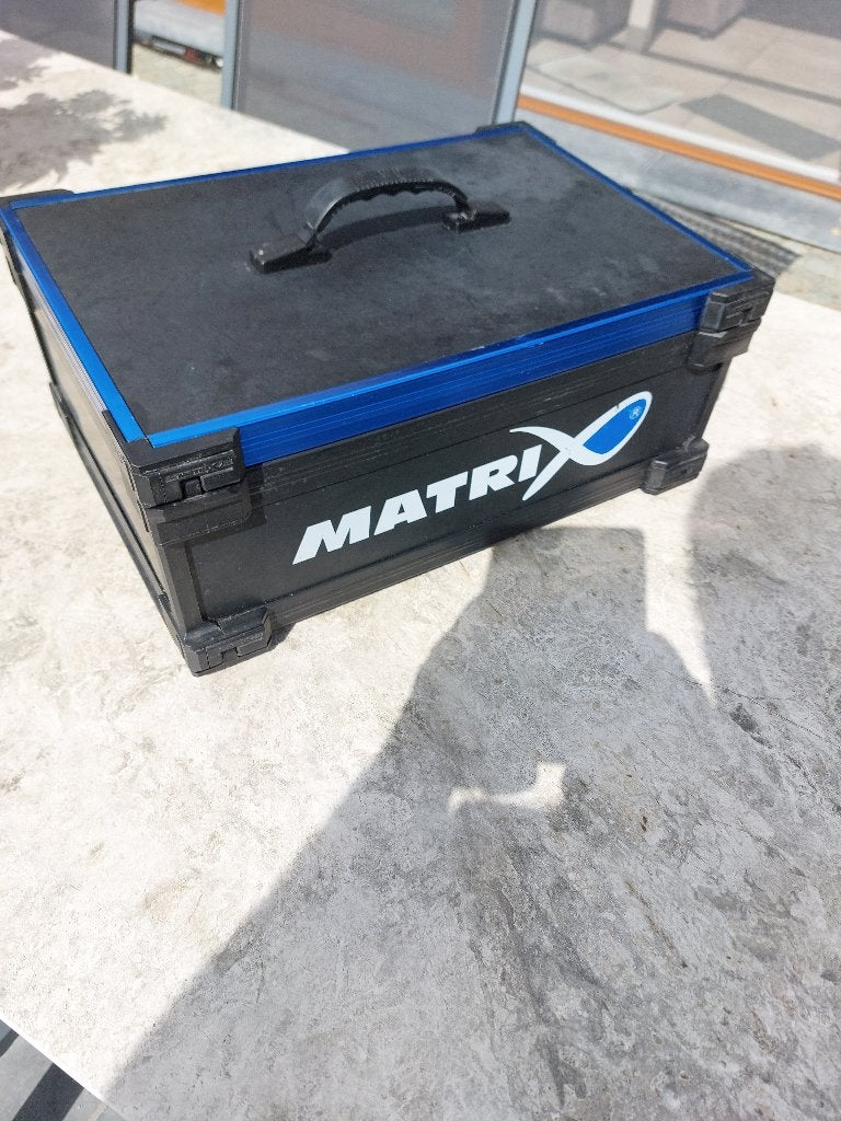 Matrix 150 mm Deep Tray Unit + Deksel & Geleiders:Topstaat, Enlèvement, Utilisé