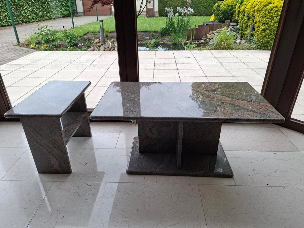 Granieten salontafels, Ophalen