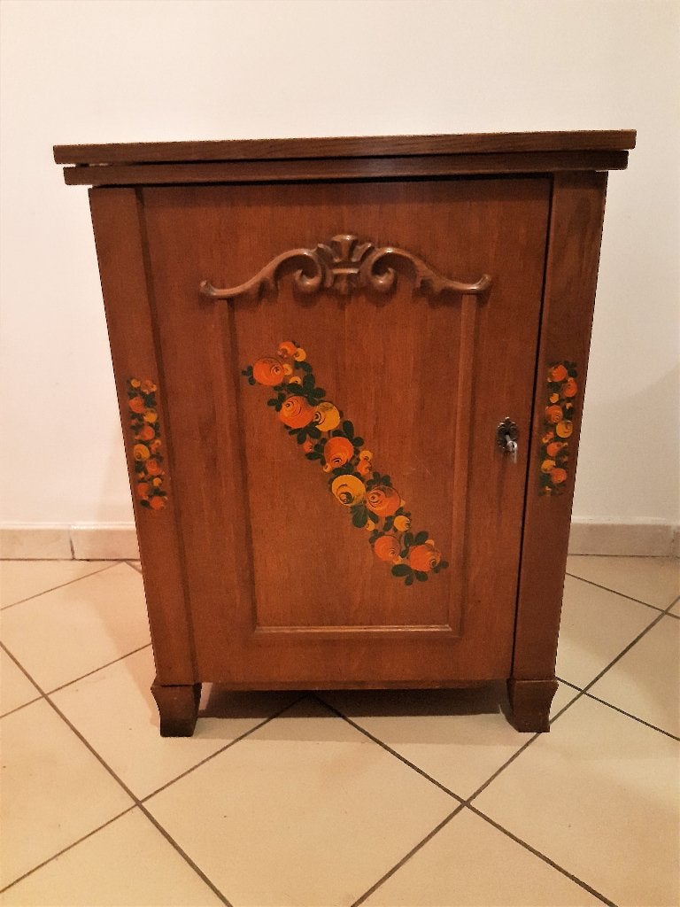 vintage , singer merritt naaimachine met kast., Hobby en Vrije tijd, Naaimachines en Toebehoren, Ophalen, Gebruikt, Naaimachine
