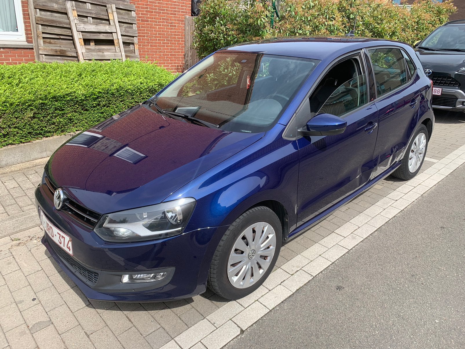 Volkswagen Polo 1.4i, Auto's, Euro 5, Stof, Blauw, 5 deurs