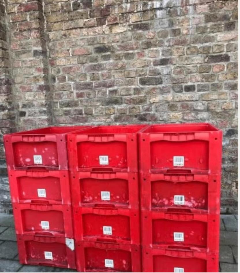 transportbakken rood BITO medium, Enlèvement