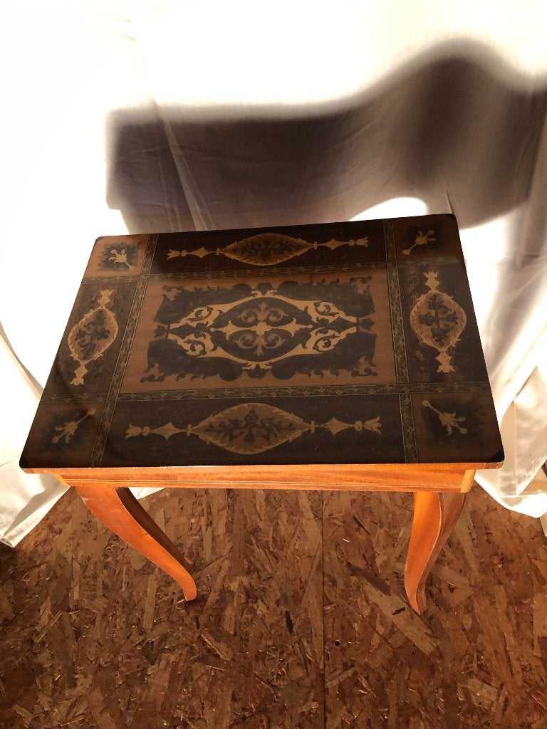 Juwelentafeltje, Hout, Beige, Ophalen of Verzenden, Gebruikt