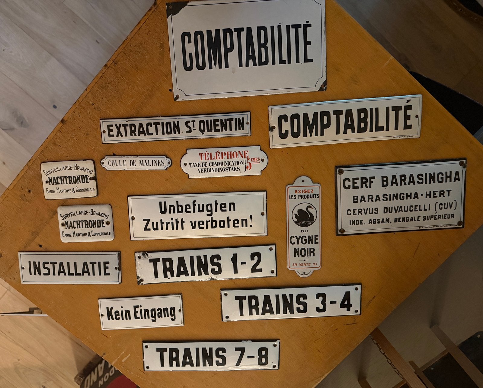 Plaque émaillée, Enlèvement ou Envoi, Utilisé