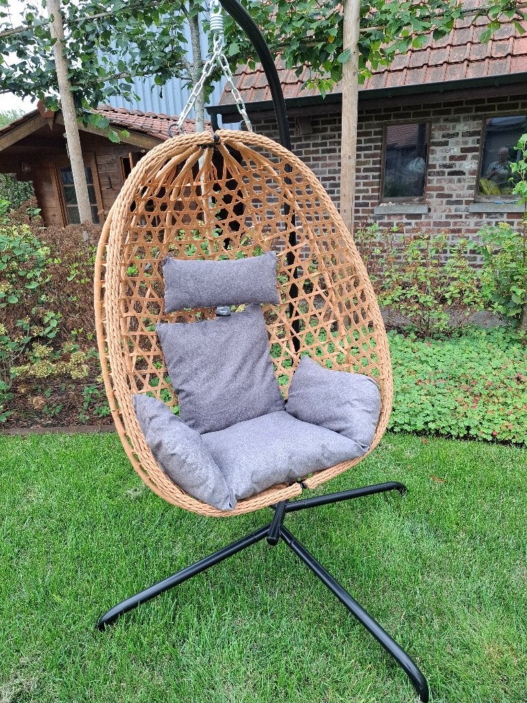 Hangstoel hangzetel ei vorm, Tuin en Terras, Ophalen, Zo goed als nieuw