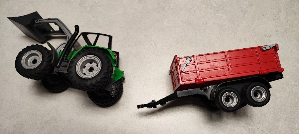*68(50)Tractor (frontlader)+laadwagen AAN ELK ERNSTIG BOD, Kinderen en Baby's, Speelgoed | Buiten | Voertuigen en Loopfietsen