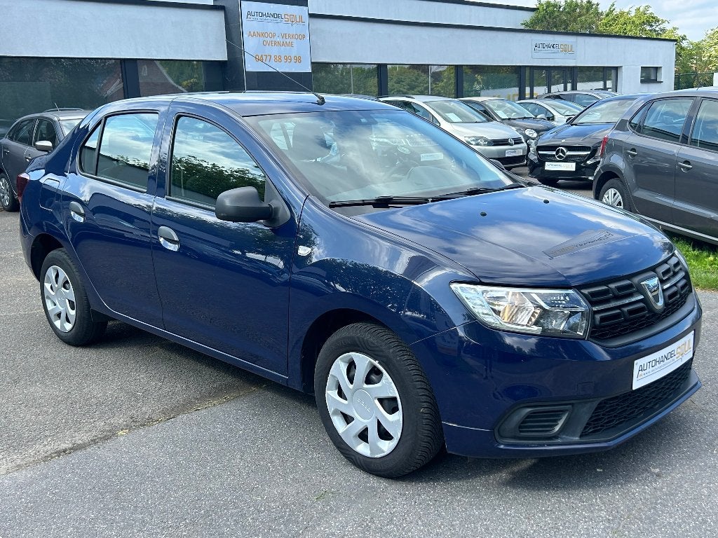 Dacia Logan 1.0i, 2019, 150.260km, CV, Keuring + Garantie, Auto's, Dacia, Voorwielaandrijving, Stof, Euro 6, Blauw
