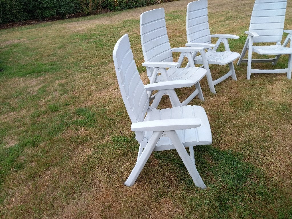 Tuinstoelen, Jardin & Terrasse, Chaises de jardin, Enlèvement, Comme neuf, Synthétique, Pliant