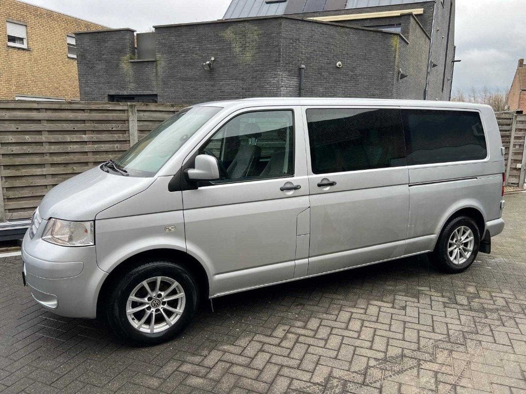 Volkswagen Transporter 2.5 TDi dubbele cabine, Autos, Camionnettes & Utilitaires, Entreprise, Achat, Verrouillage central, Vitres électriques