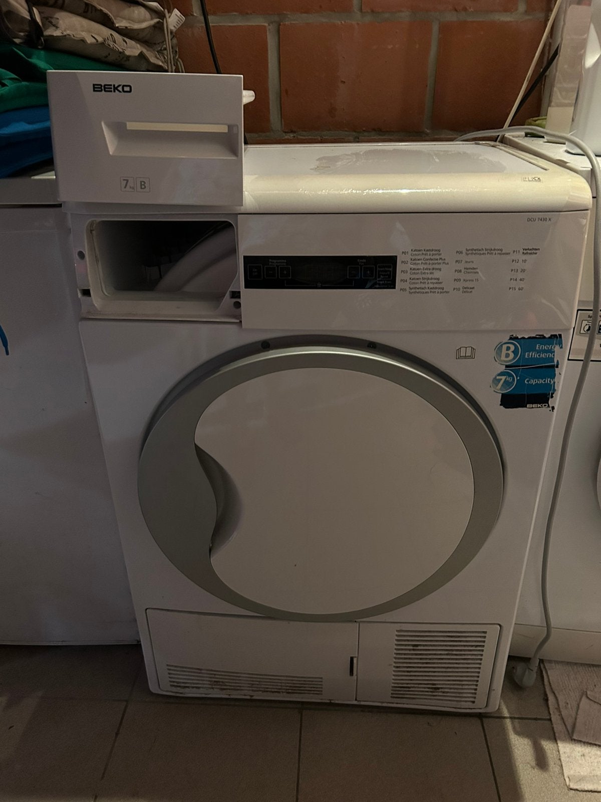 Sechoir Beko, Elektronische apparatuur, Droogkasten, 6 tot 8 kg, Ophalen, Gebruikt, Condens