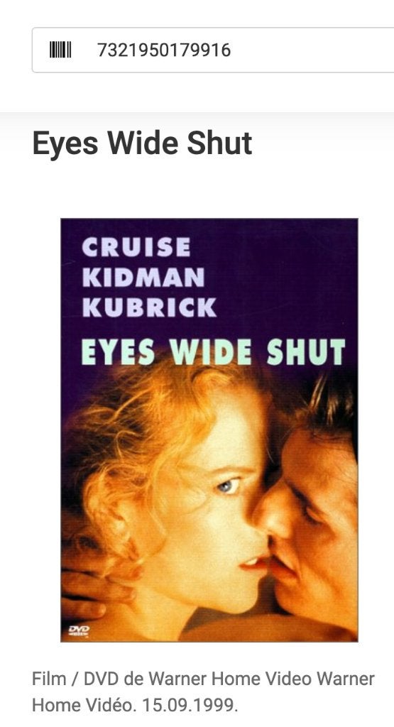 indie-dvd/Eyes Wide Shut/Stanley Kubrick (1999), Cd's en Dvd's, Dvd's | Filmhuis, Drama, Ophalen of Verzenden, Spaans, België