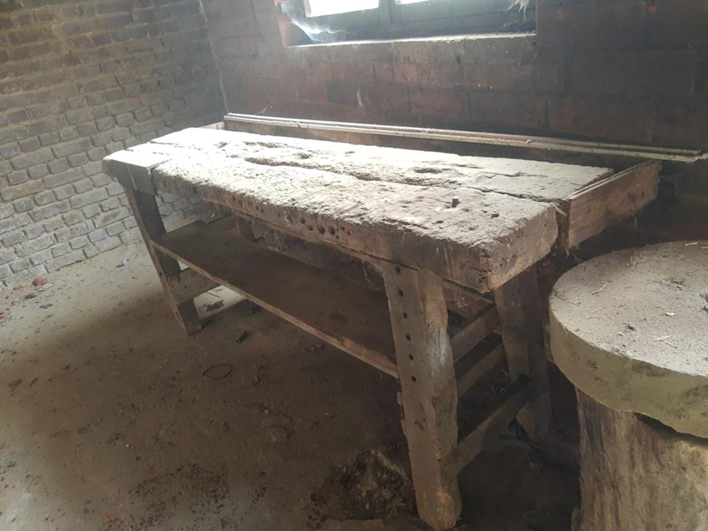 Oude werkbank, Antiek en Kunst, Curiosa en Brocante, Ophalen