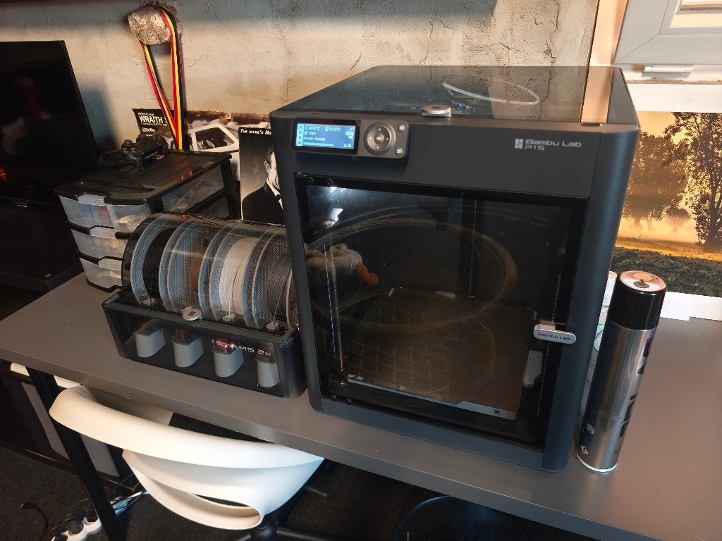 Bambulab P1S AMS2 Pro, Computers en Software, 3D Printers, Ophalen, Gebruikt, Filament, Ingebouwde Wi-Fi