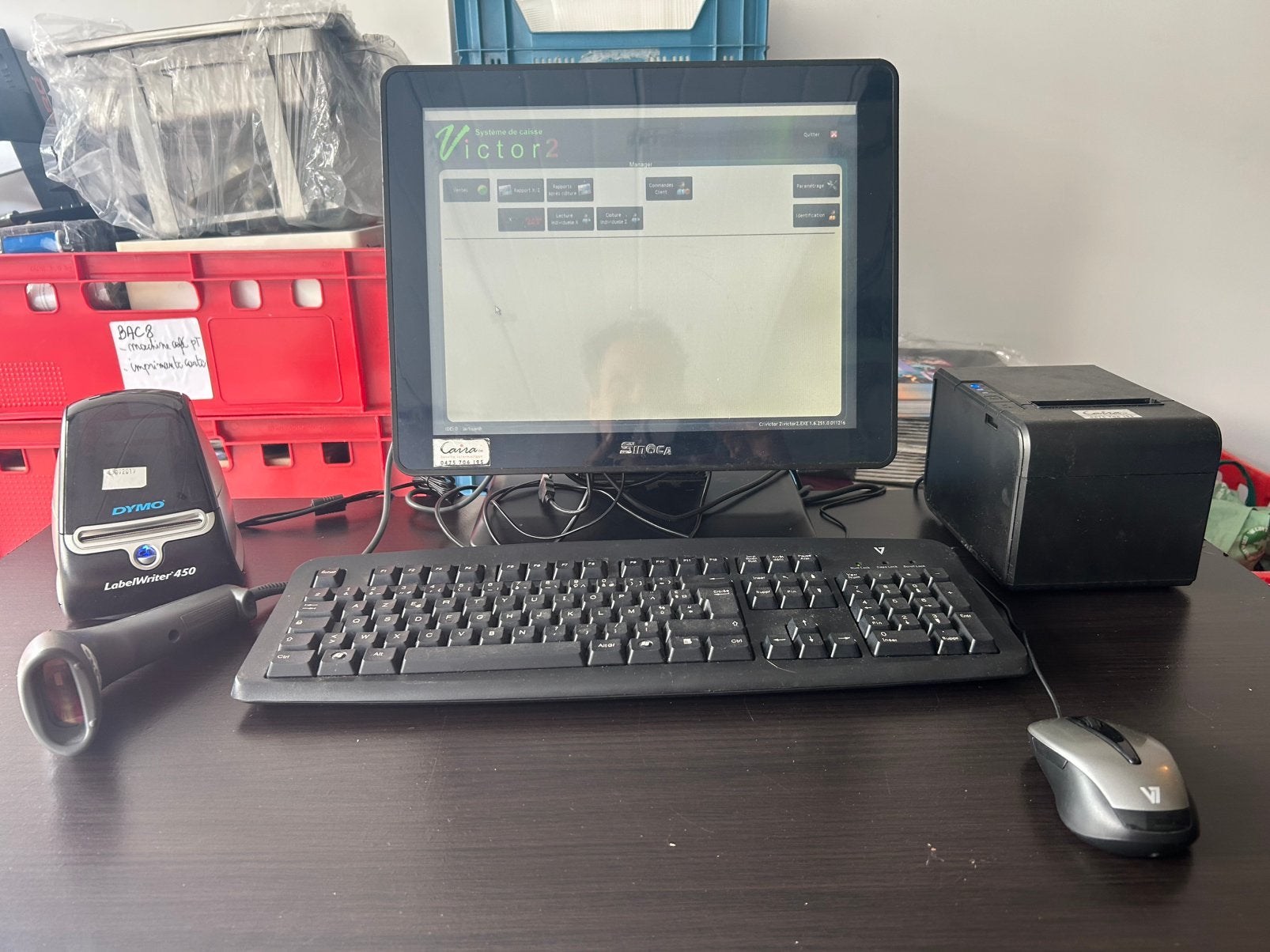Système de caisse tactile complet Victor2 – impri et scanner, Ophalen