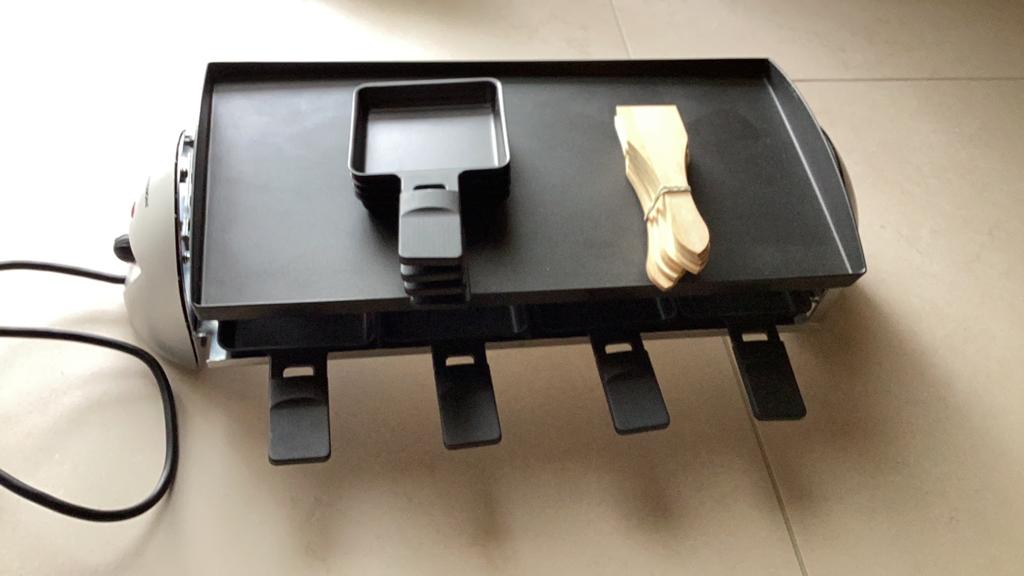 Raclette gourmetsel, merk medion, Ophalen