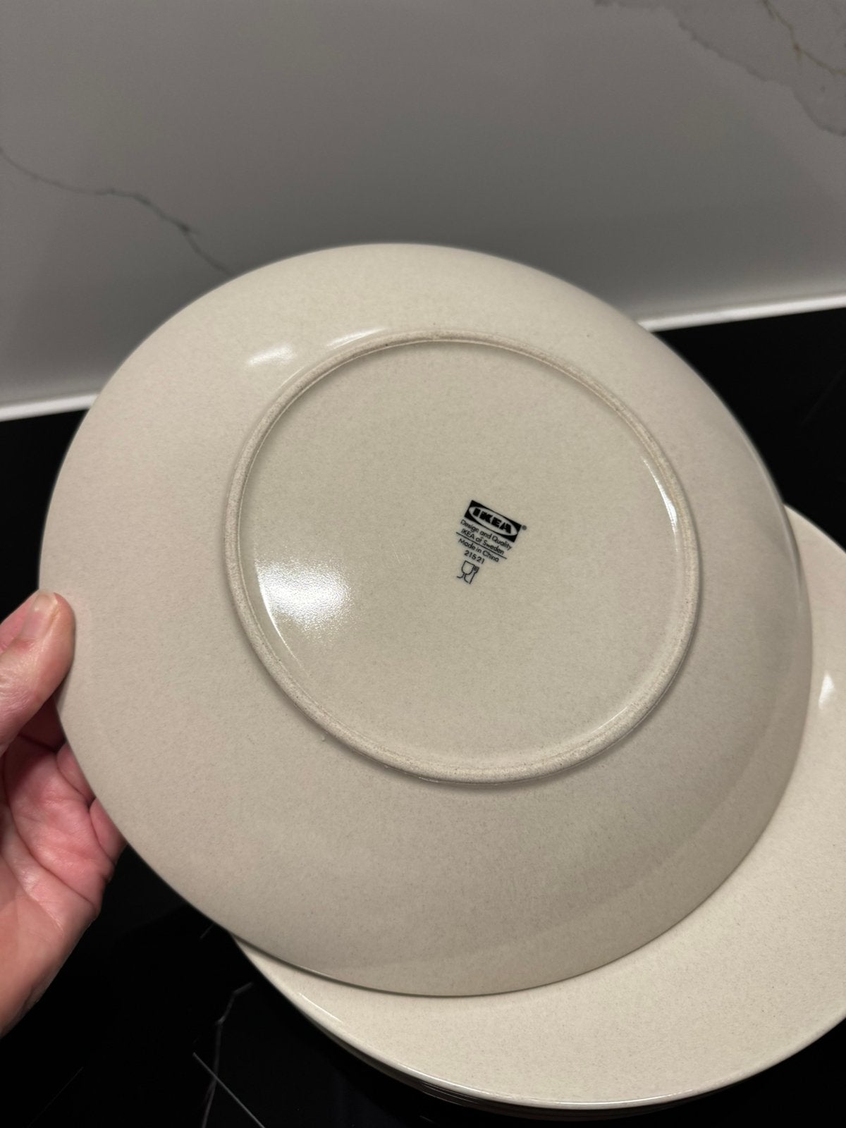 6 ronde ikea borden, Ophalen, Zo goed als nieuw, Bord(en)