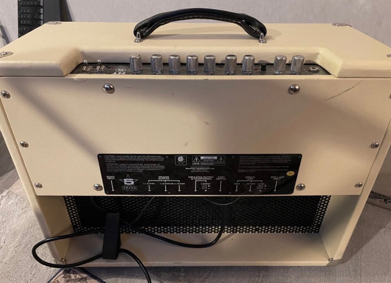 Blackstar ampli 5W lampes HT5-TH blanc limited, Muziek en Instrumenten, Ophalen, Gebruikt, Gitaar, Minder dan 50 watt