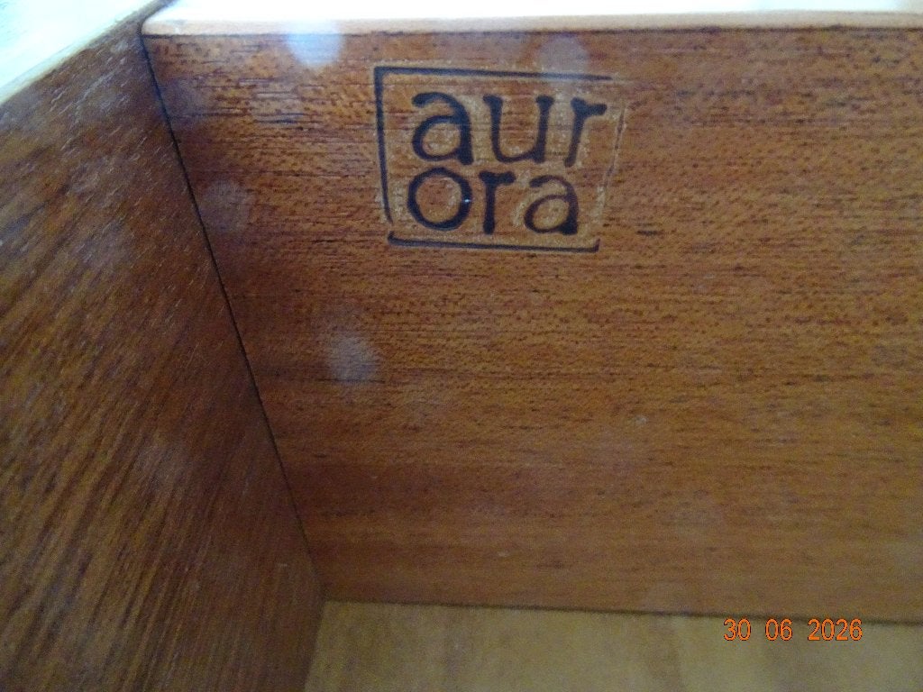 complete vintage eetkamer van de bekende meubelmaker Aurora, Huis en Inrichting, Ophalen, Gebruikt