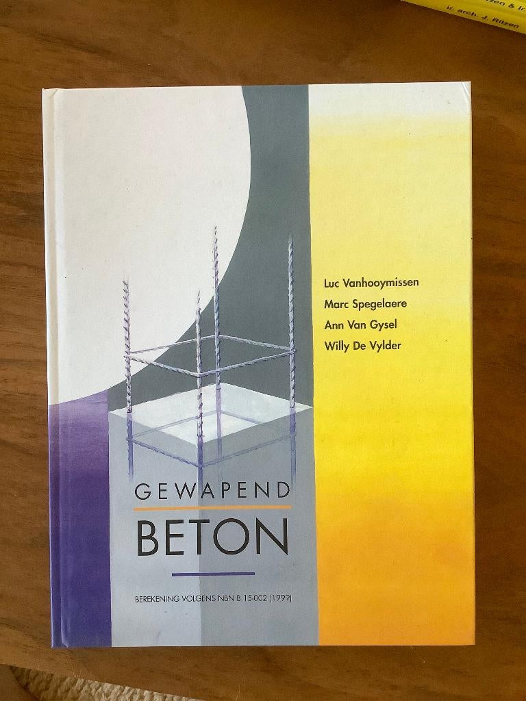 Gewapend beton, Livres, Technique, Neuf, Enlèvement, Architecture, De Vylder, Van Gysel, Spegelaere, Vanhooymissen