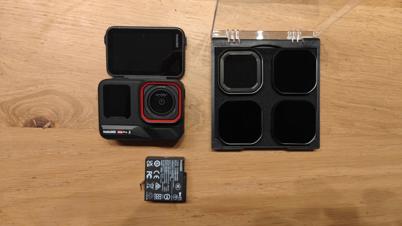 Insta360 AcePro2 + batterie Xtra + filtres ND, TV, Hi-fi & Vidéo, Enlèvement, Comme neuf