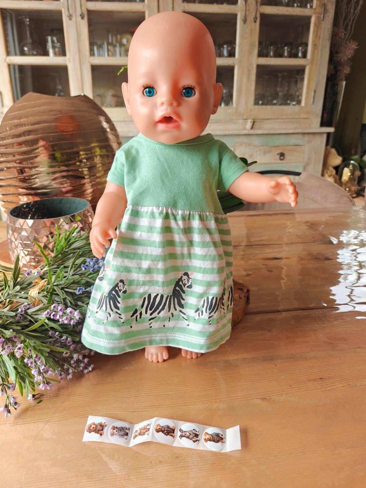 Jurkje voor baby Born 40-43cm, lees verder., Ophalen of Verzenden, Zo goed als nieuw, Babypop