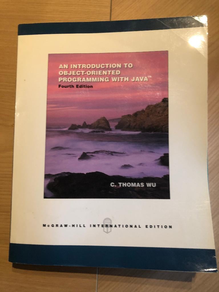 MANUEL - Une introduction à la programmation orientée objet, Enlèvement ou Envoi, Comme neuf, Enseignement supérieur, Thomas WU / McGraw Hill International