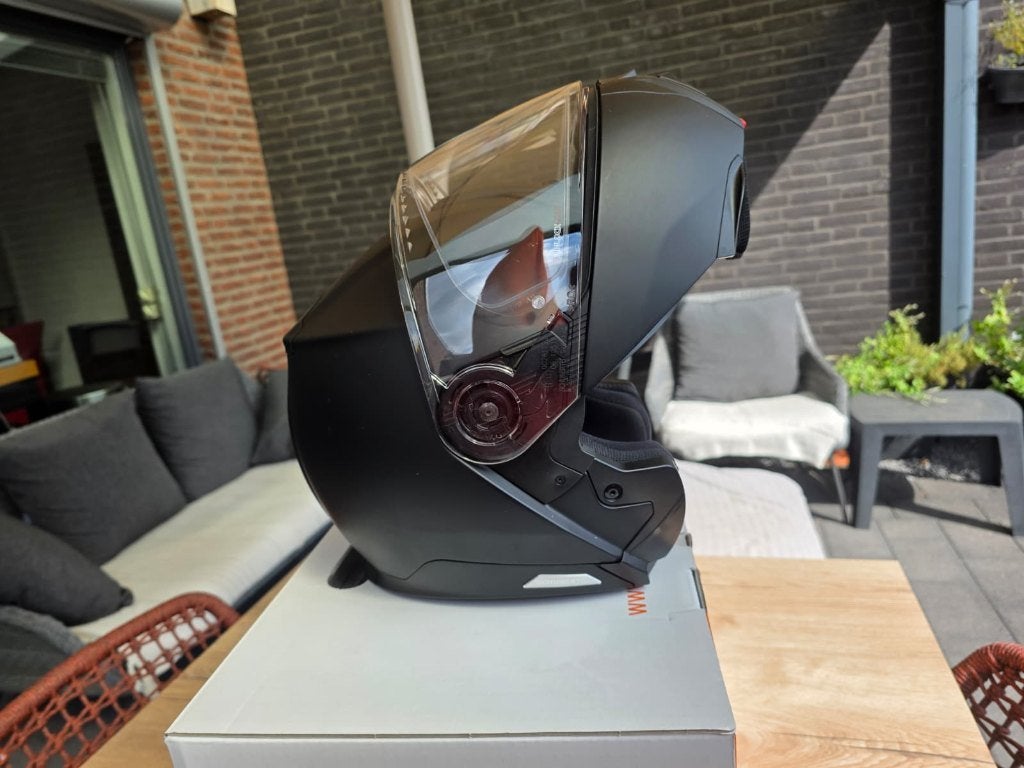 Schuberth C5 systeemhelm topstaat. Zeer stil. Maat S = 55/56, Overige merken, Systeemhelm, Ophalen of Verzenden, S