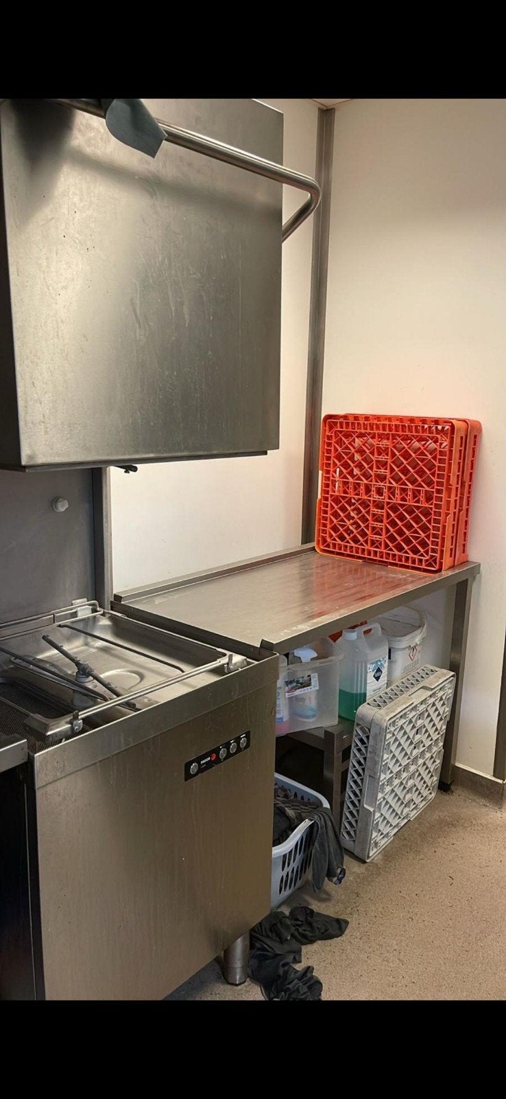 Doorschuif afwasmachine fagor, Ophalen