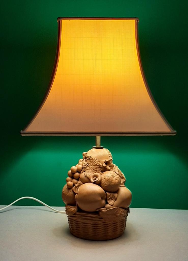 Terracotta tafellamp midcentury Italy vintage, Ophalen