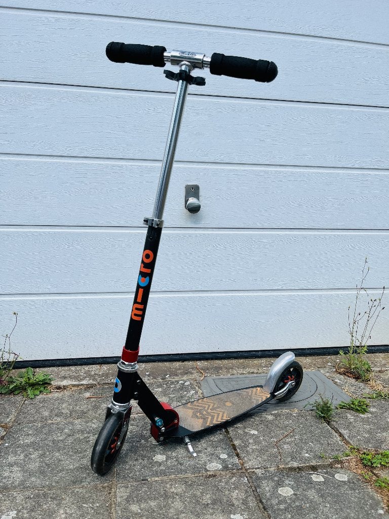 Micro Speed+ Black – Lichte, opvouwbare step, Fietsen en Brommers, Ophalen of Verzenden, Gebruikt, Gewone step, Micro
