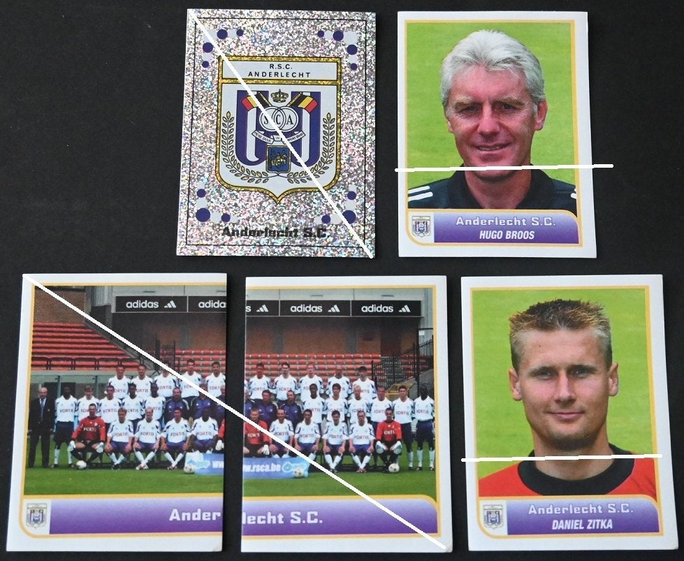 Panini Football 2004 RSC Anderlecht /20 autocollants nrs, Envoi, Comme neuf, Affiche, Image ou Autocollant