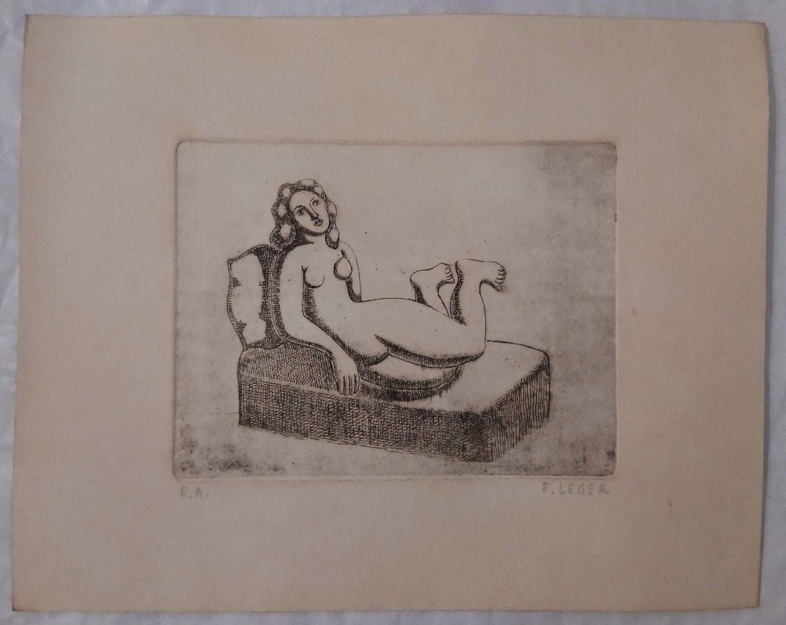 Fernand Leger ets, Antiek en Kunst, Ophalen of Verzenden, Ets