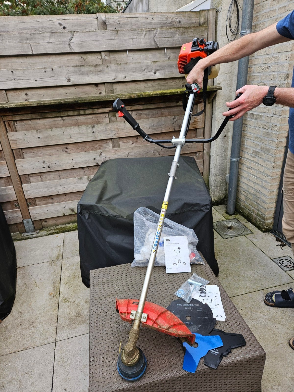 Bosmaaier op benzine, Ophalen, Gebruikt, Benzine, Top Garden