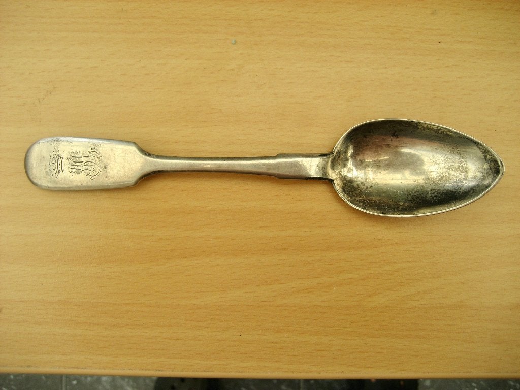 rare cuillère en argent massif de la Russie Impériale 1908, Antiquités & Art, Antiquités | Argent & Or, Argent, Envoi