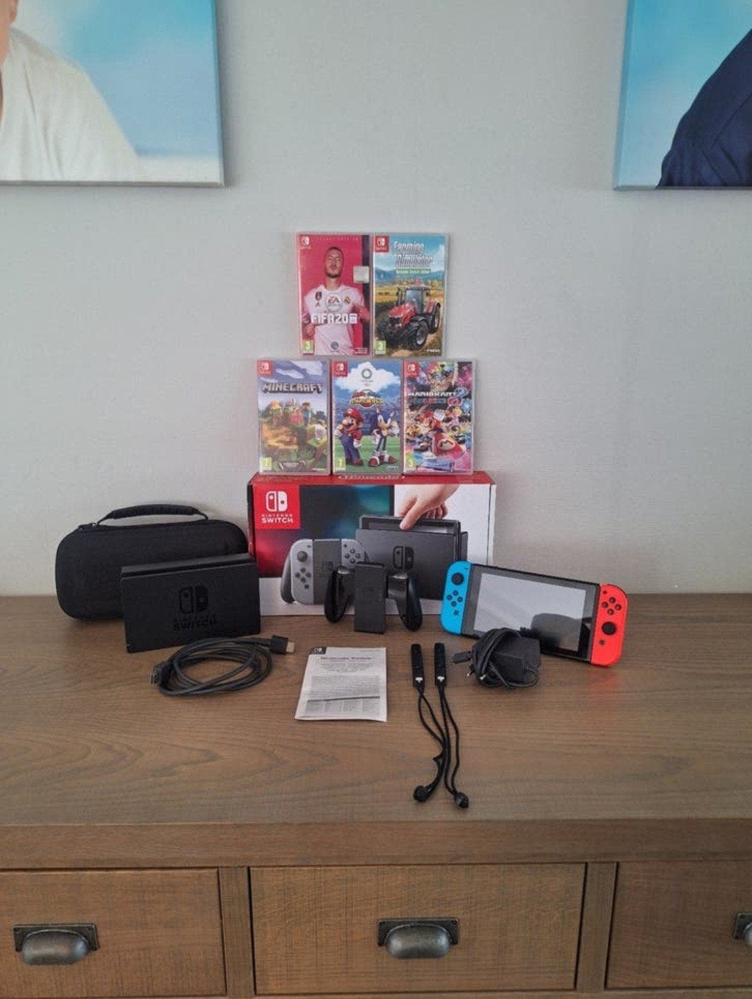 Nintendo switch met spelletjes, Switch 2019 Upgrade, Enlèvement, Utilisé, Avec jeux