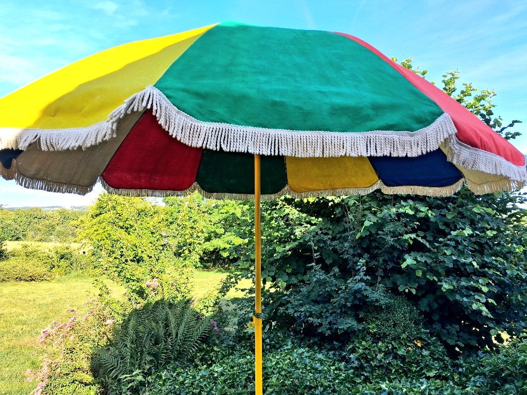 Parasol vintage 1963, Jardin & Terrasse, 1 à 2 mètres, Enlèvement, Utilisé, Inclinable