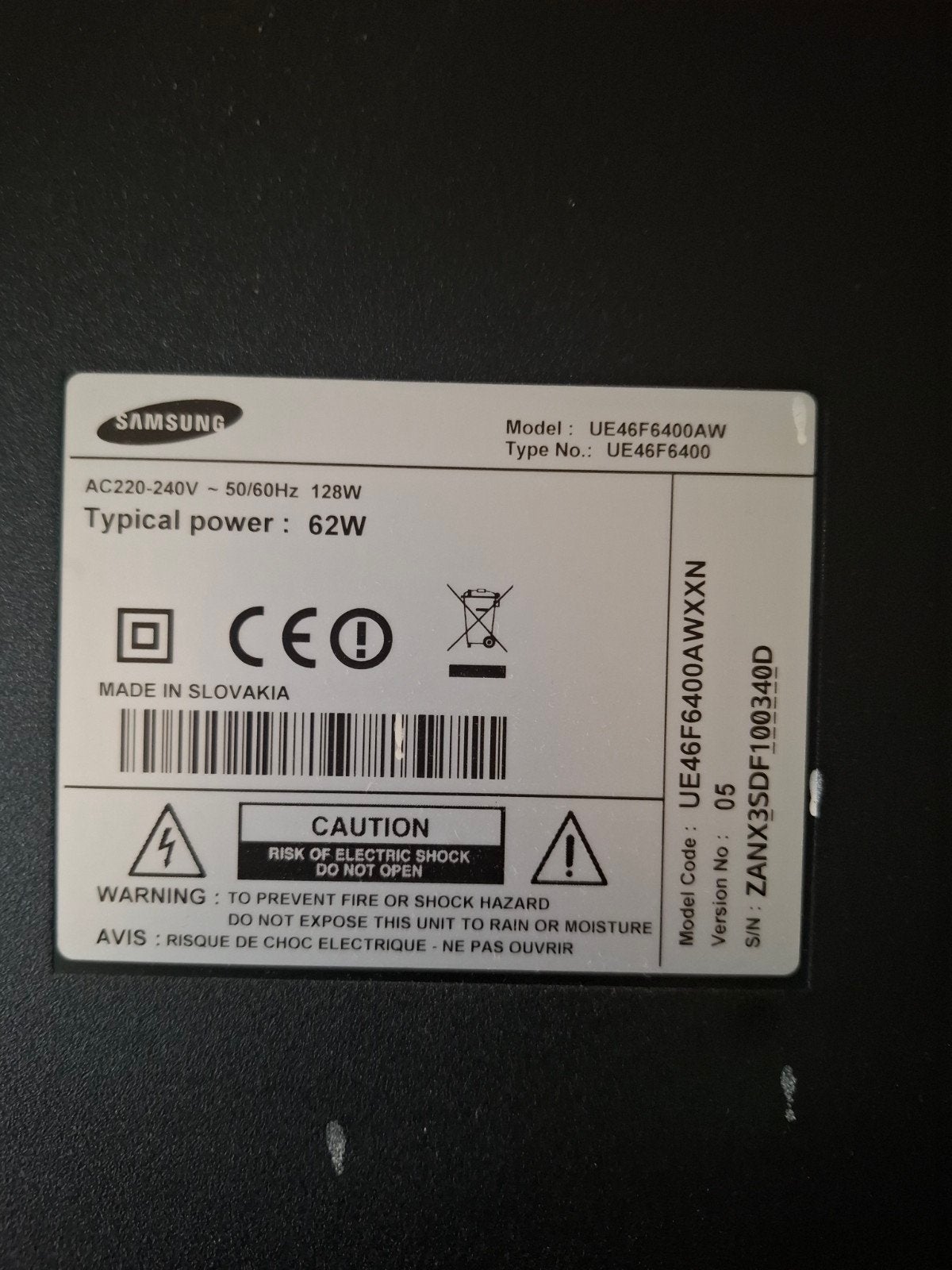 Téléviseur intelligent Samsung 46 pouces (2013), Console, Comme neuf, 46 inch, Enlèvement