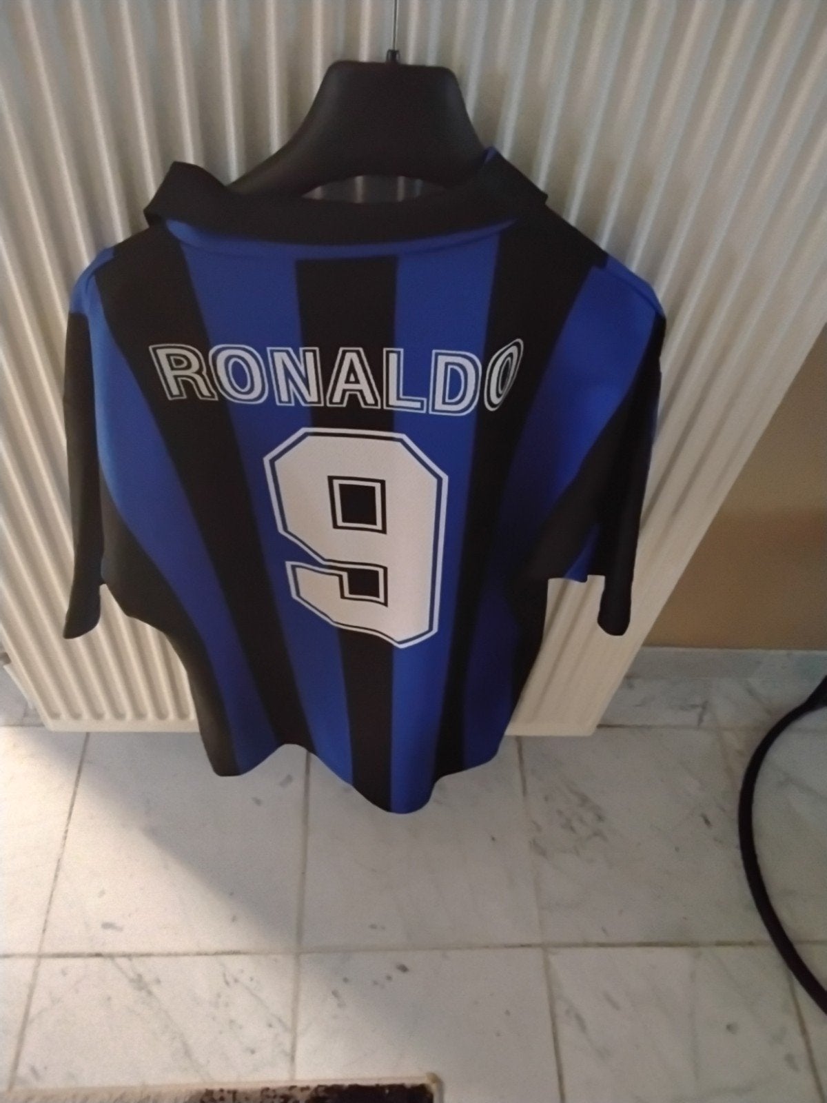 retro voetbaltruitje Ronaldo Inter Milaan, Ophalen, Maat 56/58 (XL)