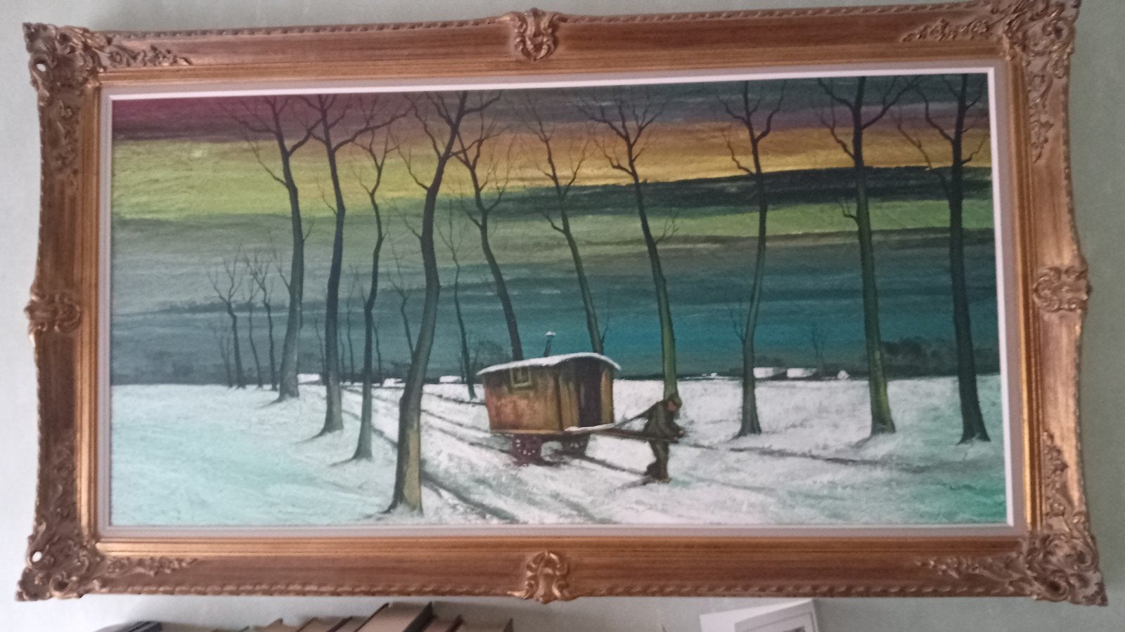 Schilderij André De Man, Antiek en Kunst, Ophalen, Doek, Landschap, Klassiek
