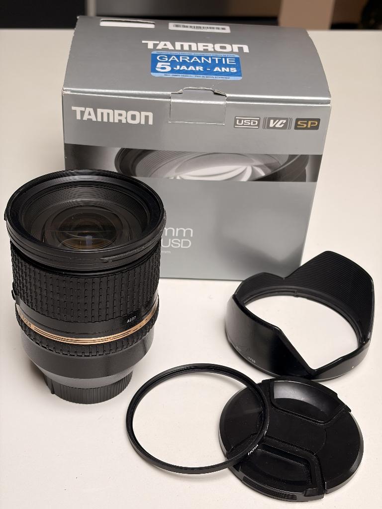 Tamron SP 24-70mm f/2.8 Di VC USD (Nikon) Lichtsterke lens, Ophalen, Gebruikt, Standaardlens