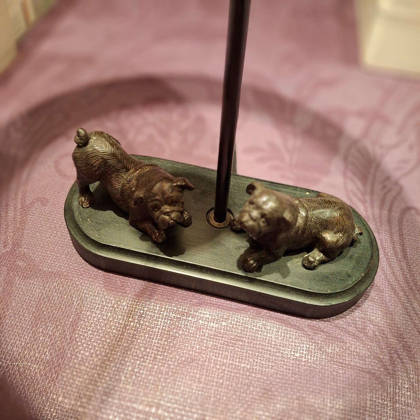 Lampe de table bouledogue, Enlèvement ou Envoi, Métal