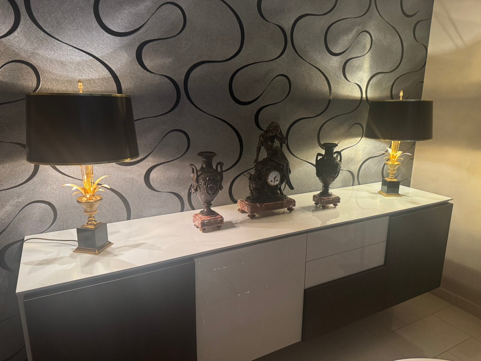 Paar regency stijl lampen., Antiek en Kunst, Antiek | Verlichting, Ophalen