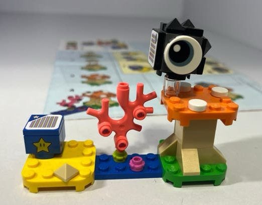 lego super mario 30389 - fuzzy & paddenstoelplatform, Ophalen of Verzenden, Zo goed als nieuw