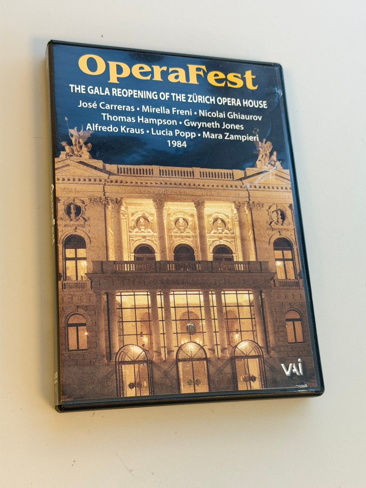 OperaFest zeldzame DVD Zürich Opera House 1984 José Carreras, Ophalen of Verzenden, Zo goed als nieuw