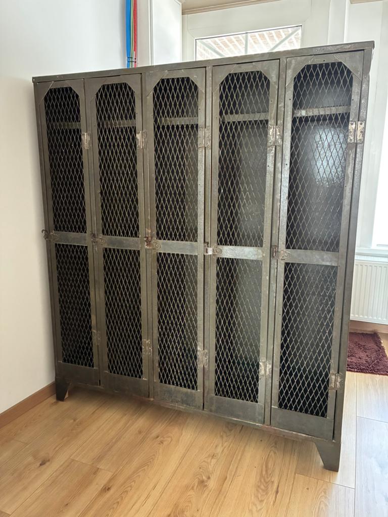 Vintage locker kast, Huis en Inrichting, Woonaccessoires | Kamerschermen, Ophalen, Gebruikt